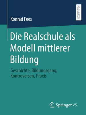 cover image of Die Realschule als Modell mittlerer Bildung